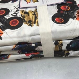 Pottery Barn KIDS Hot Wheels Monster Trucks Full  Sheet set